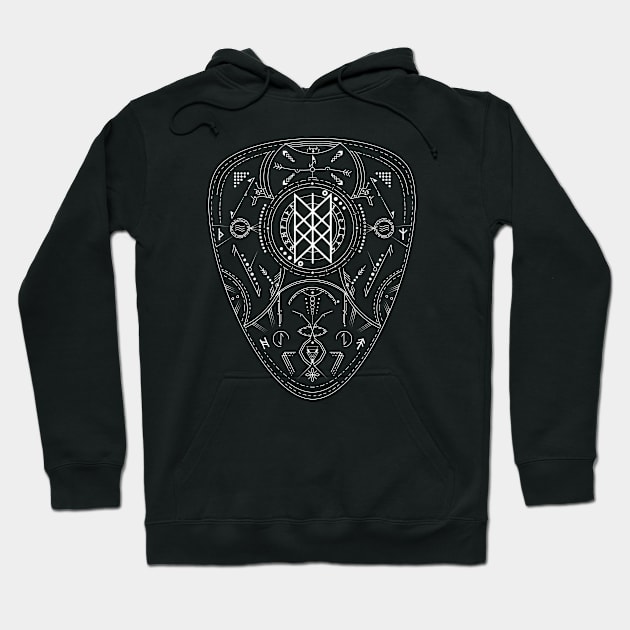 Web of Wyrd | Norse Pagan Symbol Hoodie by CelestialStudio